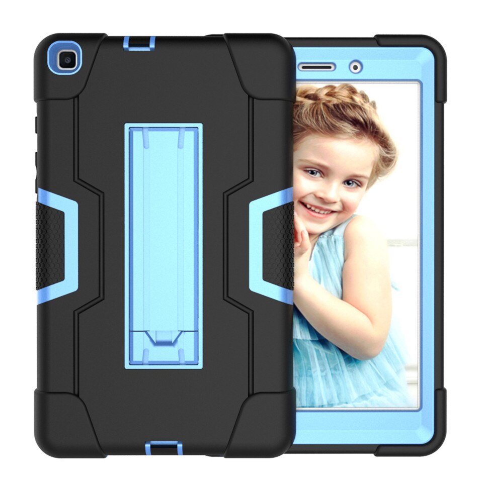 เคส Samsung Galaxy Tab A 8.0 (2019) P200 P205 #เคสฝาหลังไฮบริด Shock Proof Tablet Hybrid Cover Kickstand