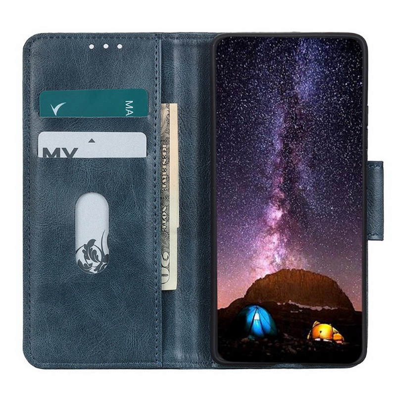 เคส OPPO A9 (2020) / OPPO A5 (2020) #เคสฝาพับหนัง PU มีช่องใส่บัตรแถบปิดแม่เหล็กพับตั้งได้ Magnetic Closure Wallet Lanyard Leather