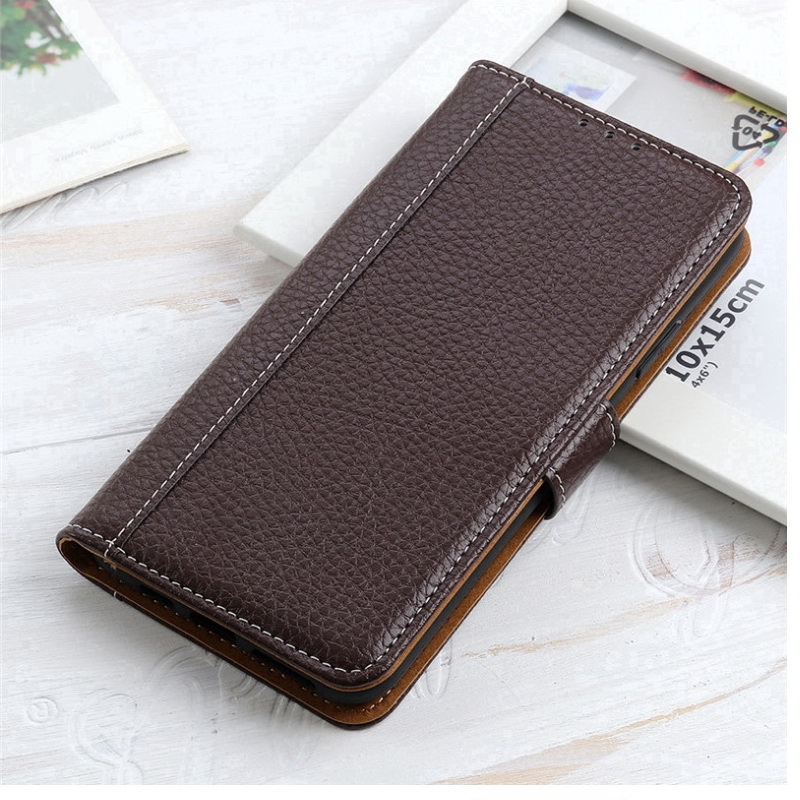 เคส Samsung Galaxy A32 5G #เคสฝาพับหนังแยกผิวลิ้นจี่ แถบปิดแม่เหล็ก