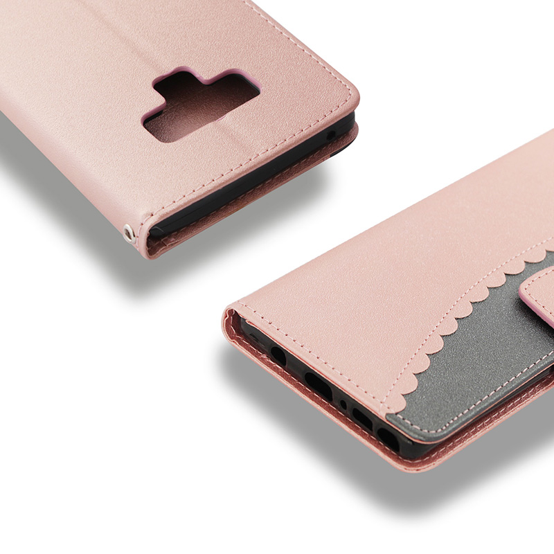 เคส Samsung Galaxy Note 9 #เคสฝาพับแบบกระเป๋าสตางค์สองสี Bi-color Splicing Leather Wallet