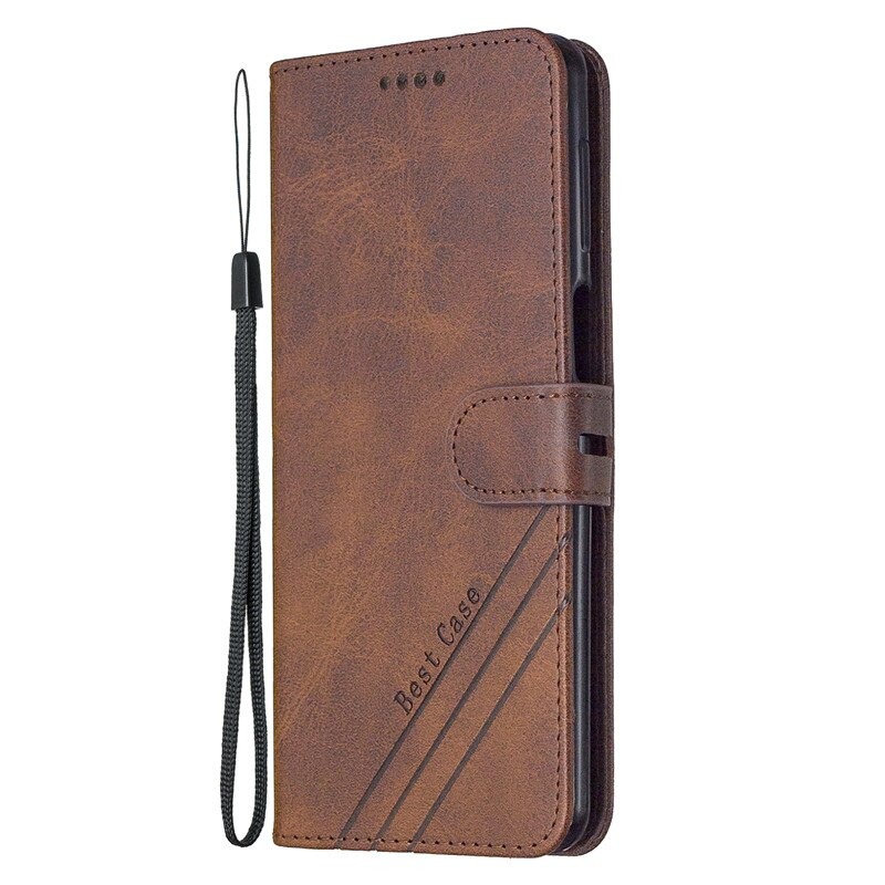 Case iPhone 13 Pro Max #เคสฝาพับสไตล์กระเป๋าสตางค์หนัง PU มีสายคล้องมือ