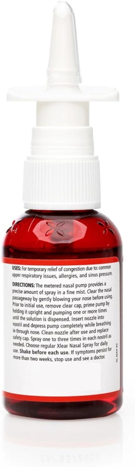 Xlear® Max with Capsium Xylitol Saline Nasal Spray Maximum Relief 45 mL สเปรย์พ่นล้างจมูก ล้างไซนัส