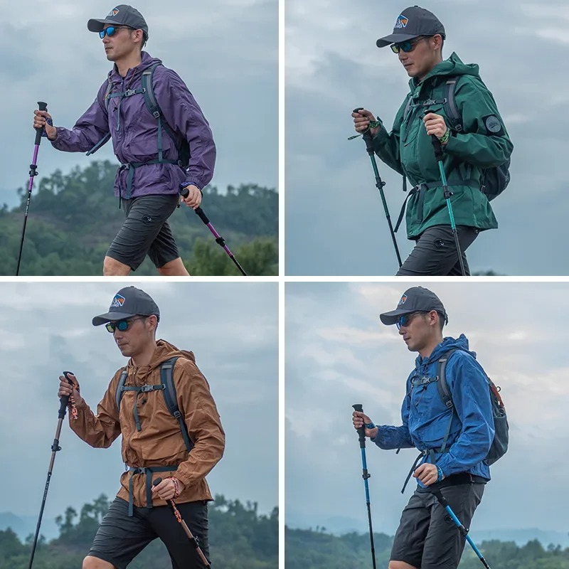 ไม้เท้าวิ่งเทรล MAP BROTHER วิ่งเทรล เดินป่า น้ำหนักเบา 1 คู่ (T02)