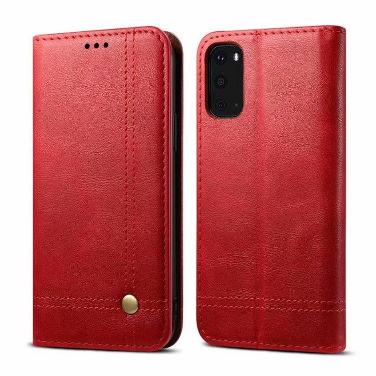 เคส Samsung Galaxy S20 FE / S20 FE 5G #เคสฝาพับหนัง PU Crazy Horse Texture Retro Leather Auto-absorbed Wallet คุณภาพดี