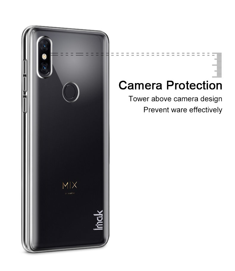 Case Xiaomi Mi Mix 3 #เคสฝาหลังใส IMAK Crystal Case II Scratch-resistant Clear PC + Screen Protector