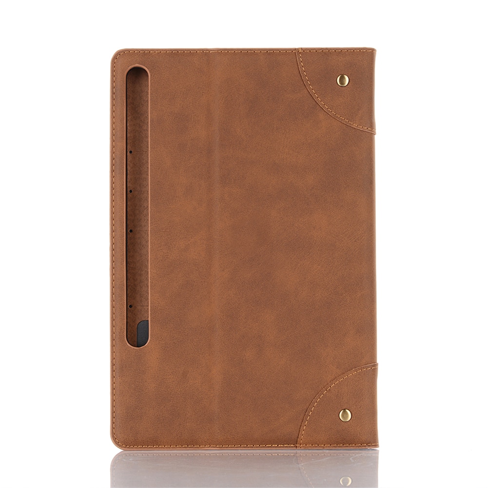 เคส Samsung Galaxy Tab S6 SM-T860 SM-T865 #เคสฝาพับหนัง PU ผิวหนังม้าสไตล์ Retro แบบกระเป๋าสตางค์สมาร์ท Crazy Horse Texture Retro PU Leather