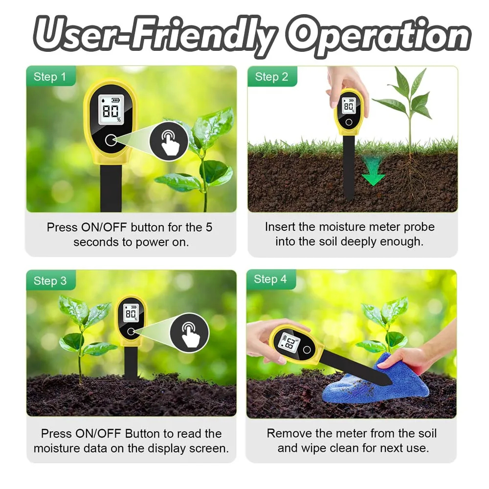 เซ็นเซอร์วัดค่าความชื้นในดิน Soil Moisture Meter Humidity Meter Detector Agriculture