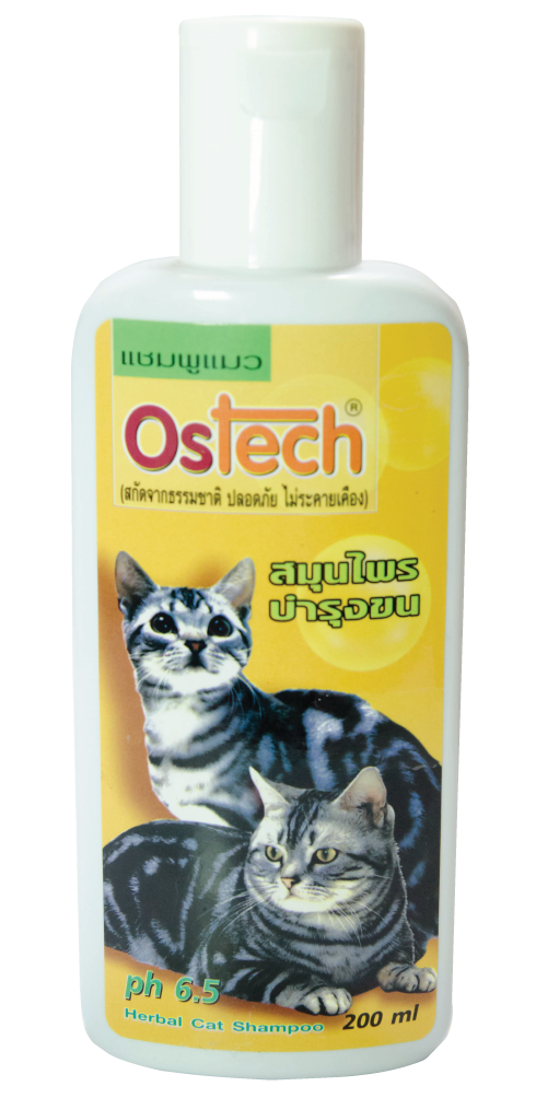 แชมพู Ostech แมวสมุนไพร 200ml