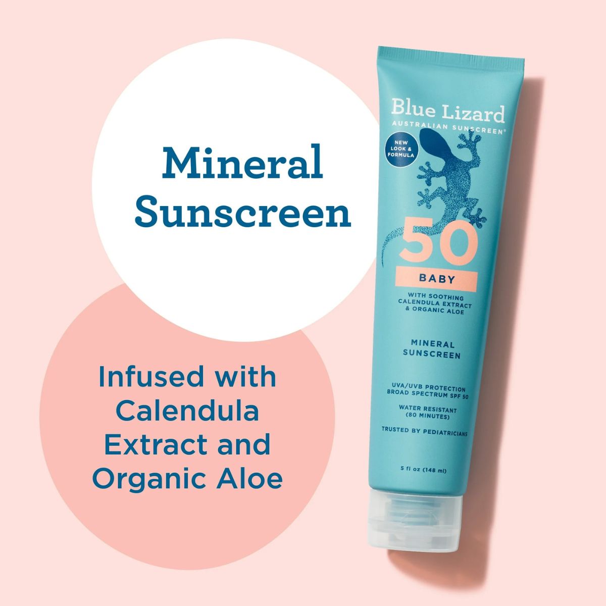Blue Lizard® Baby Mineral Sunscreen Tube SPF 50+ ครีมกันแดด สำหรับเด็ก แบบหลอดโลชั่นและแบบแท่ง