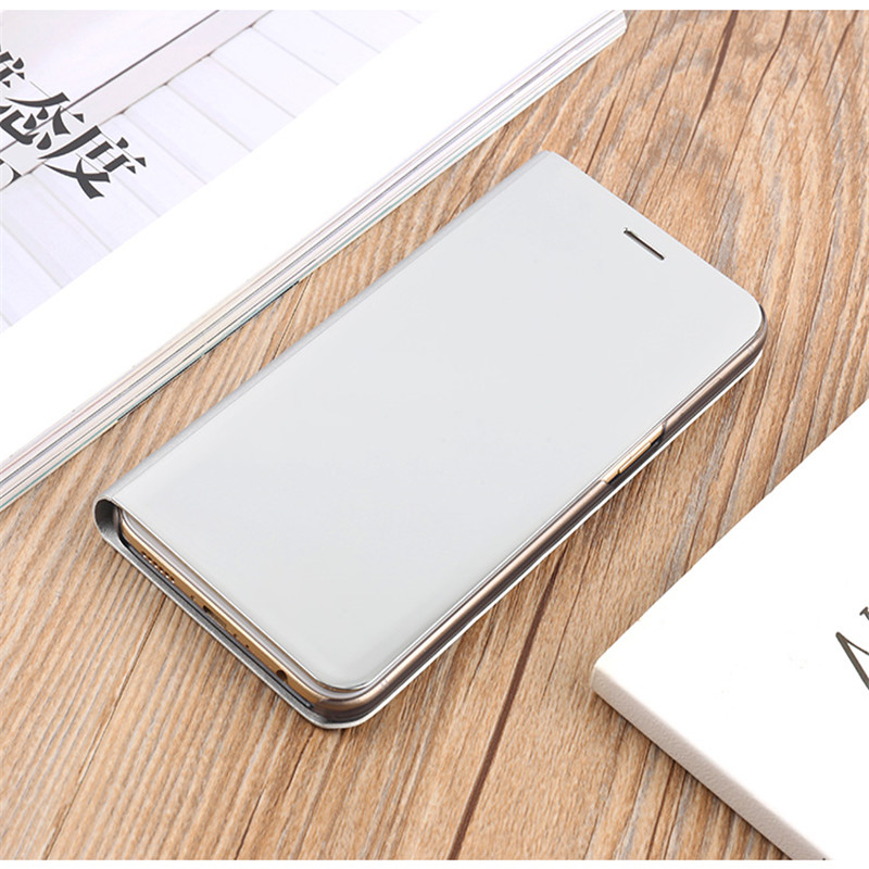 Case OPPO F7 #เคสฝาพับหนัง PU ปกพลาสติกโปร่งแสงผิวเคลือบเงาสวยงามทันสมัย