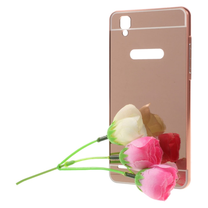 Case OPPO F1 /A35 เคสฝาหลัง กรอบอลูมิเนียม ฝาเป็น Acrylic แยกชิ้นเลื่อนสไลด์ได้