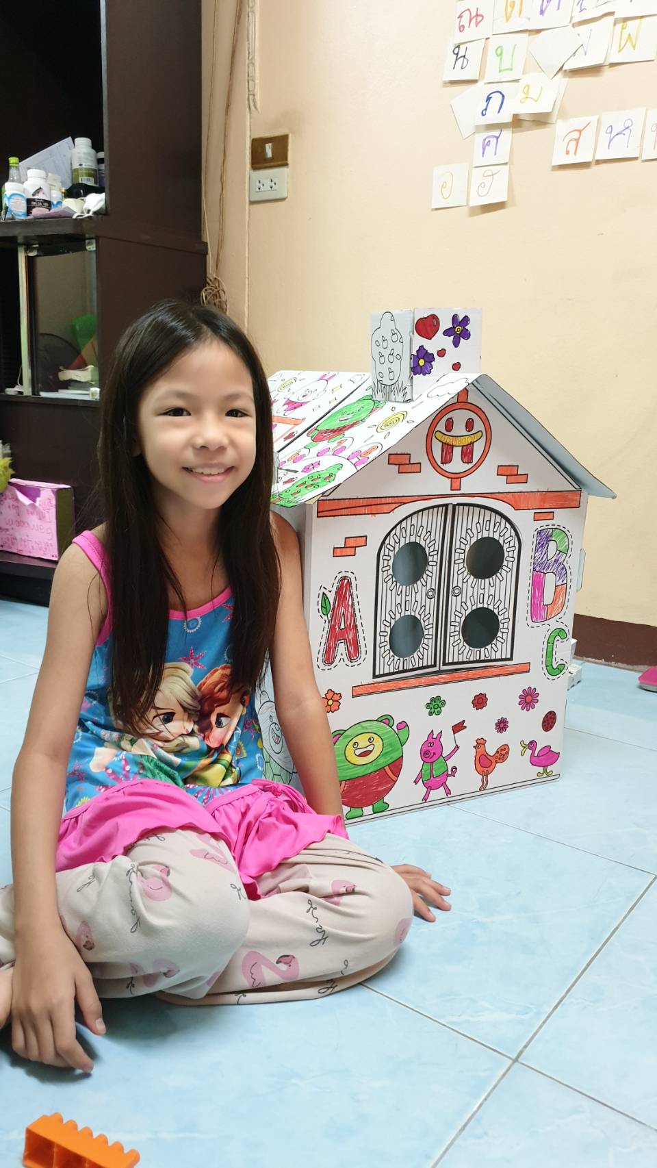 ของเล่นเด็ก บ้านกระดาษขนาดใหญ่