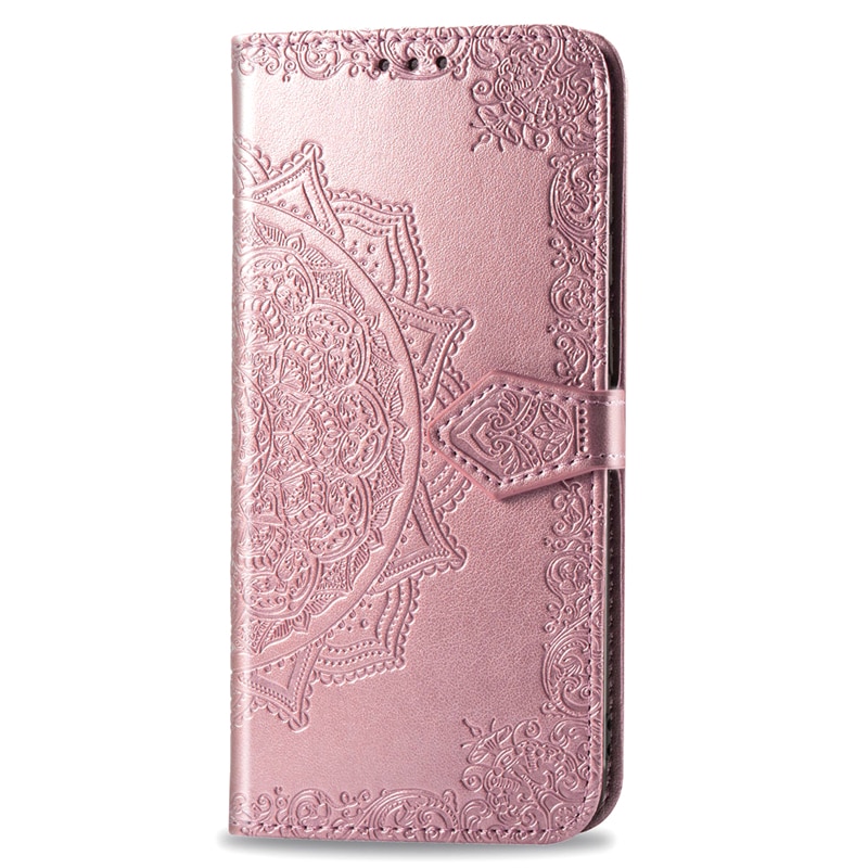 Case Huawei P40 Pro #เคสฝาพับหนัง PU ผิวลายนูน Embossed Mandala Flower Leather Wallet