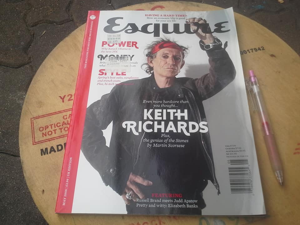 นิตยสาร Esquire ปก Keith Richards ฉบับภาษาอังกฤษ