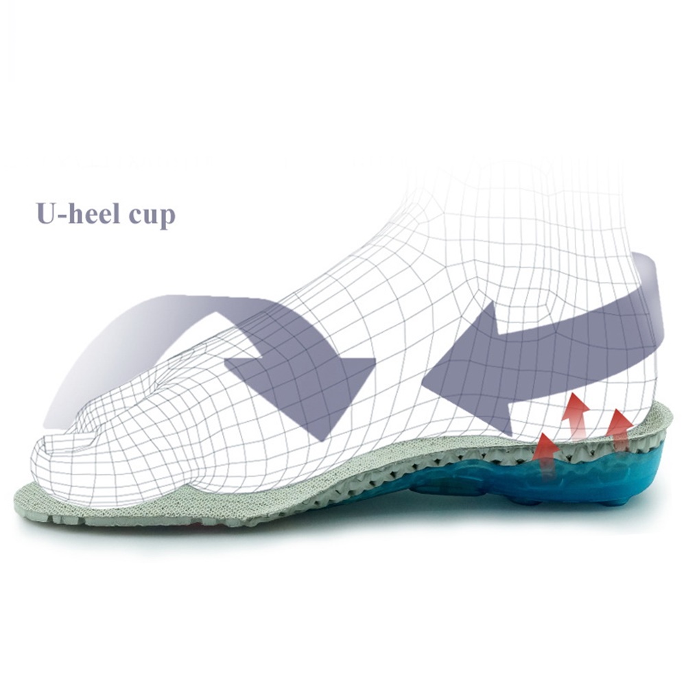 แผ่นรองพื้นรองเท้ากันกระแทก สำหรับวิ่ง Spring insole sport running (O6)