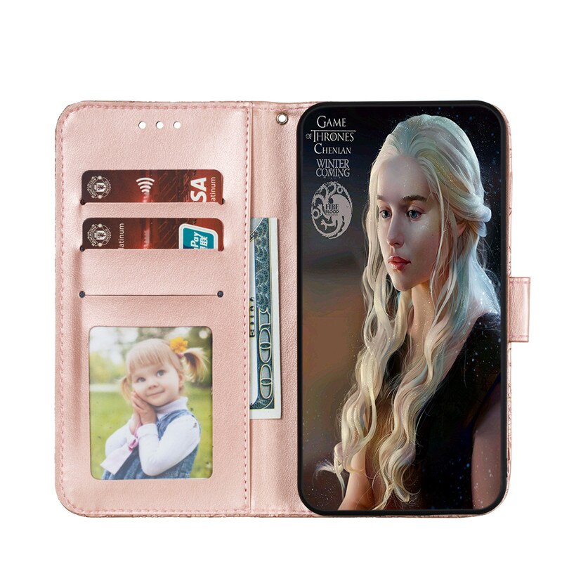 Case Samsung Galaxy Note 10 Lite #เคสฝาพับหนัง PU ผิวลายนูน Embossed Flower Leather Wallet