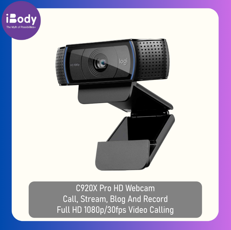 (Logitech®) C920X Pro HD Webcam โลจิเทค เว็บแคม Call, Stream, Blog And Record Full HD 1080p/30fps Video Calling