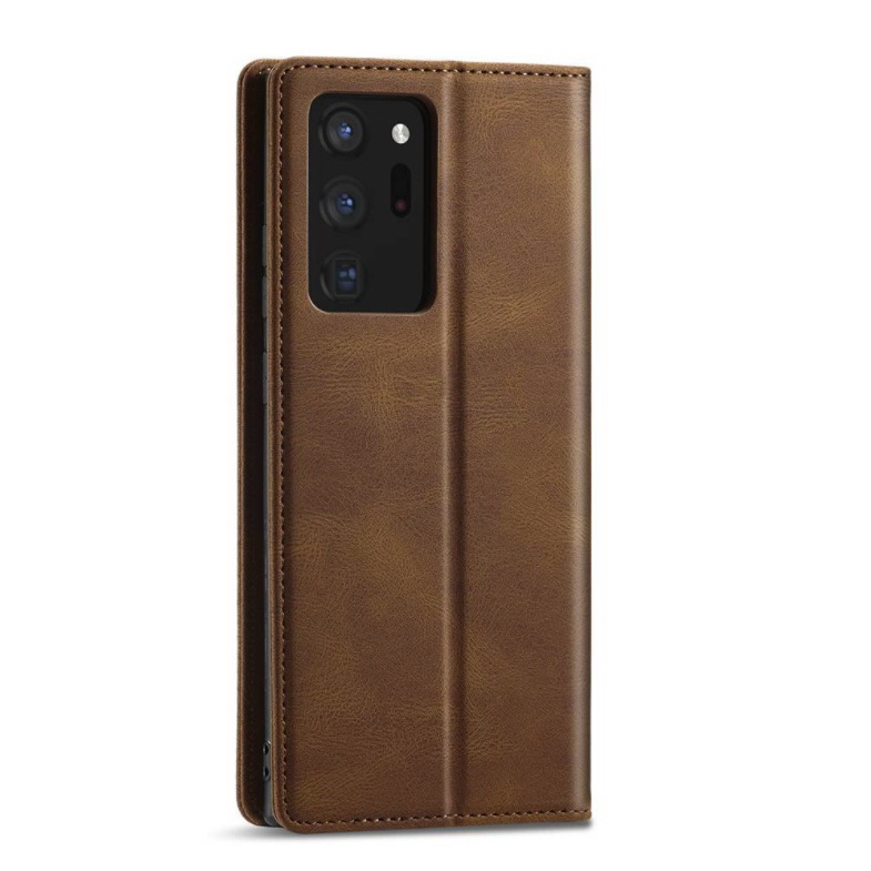Case Samsung Galaxy Note 20 Ultra / Note 20 Ultra 5G #เคสฝาพับหนัง PU สไตล์กระเป๋าสตางค์พร้อมช่องใส่การ์ด Fashion Retro Card Slot Wallet Flip Cover PU Leather Phone Case