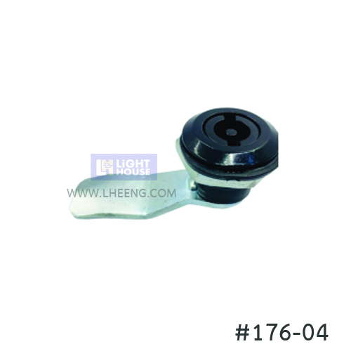 กุญแจกลมดำ 22 mm. (176-04) อุปกรณ์ตู้ ตู้เหล็ก ตู้มิเตอร์ ตู้ MDB ตู้คอนโทรล