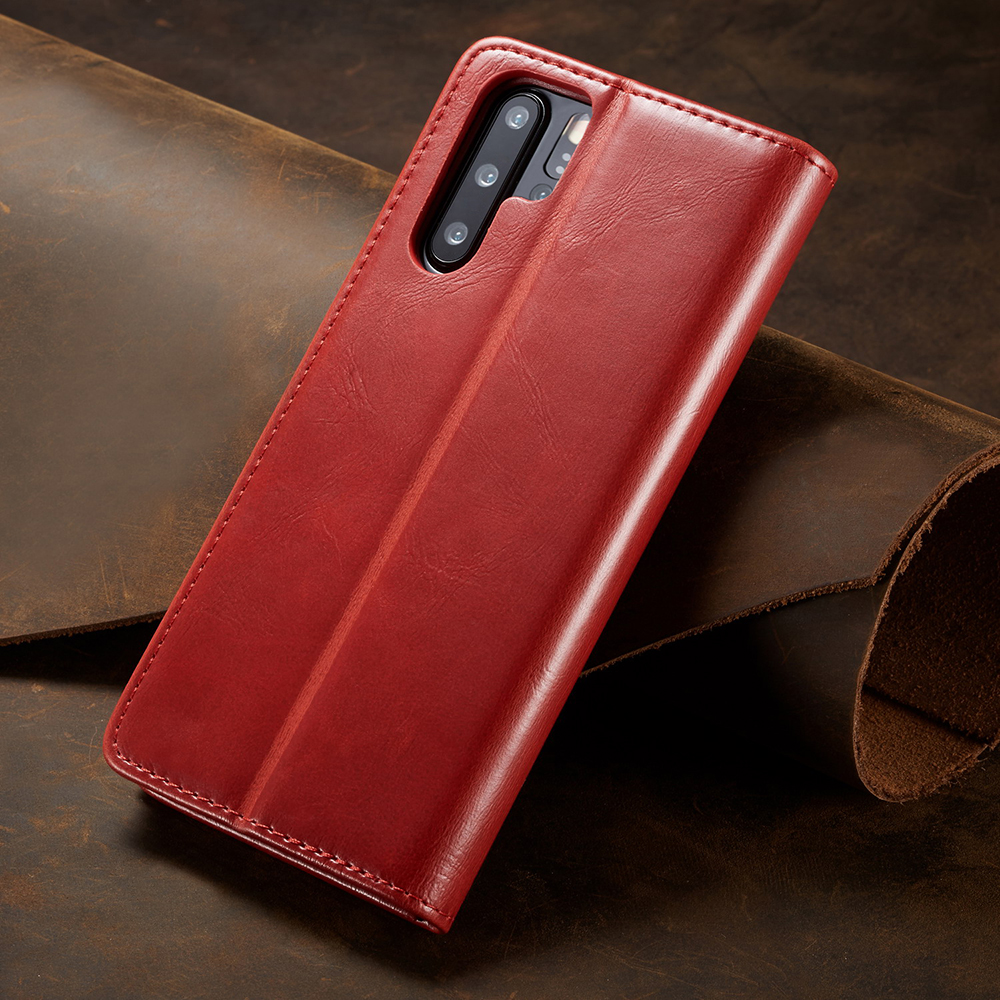 Case Huawei P30 Pro #เคสฝาพับหนัง PU ผิวมัน CASEME Oil Wax PU Leather Cover Business Flip