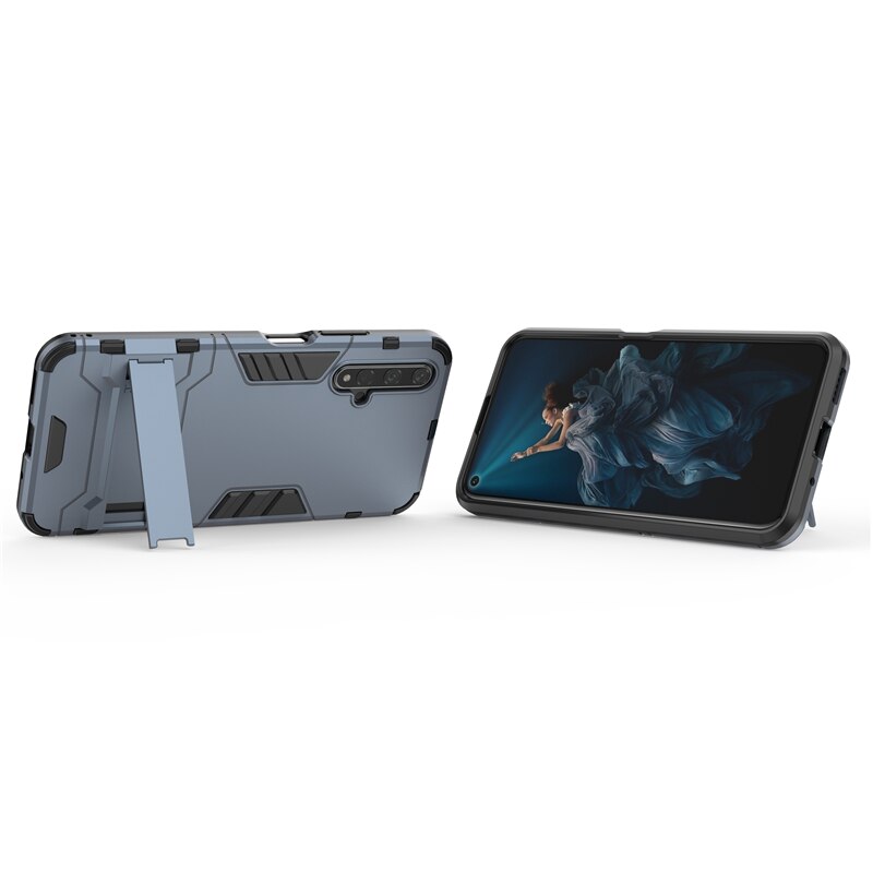 เคส Huawei Nova 5T #เคสฝาหลังพลาสติก ไฮบริด TPU + Kickstand (สินค้าพร้อมส่ง)