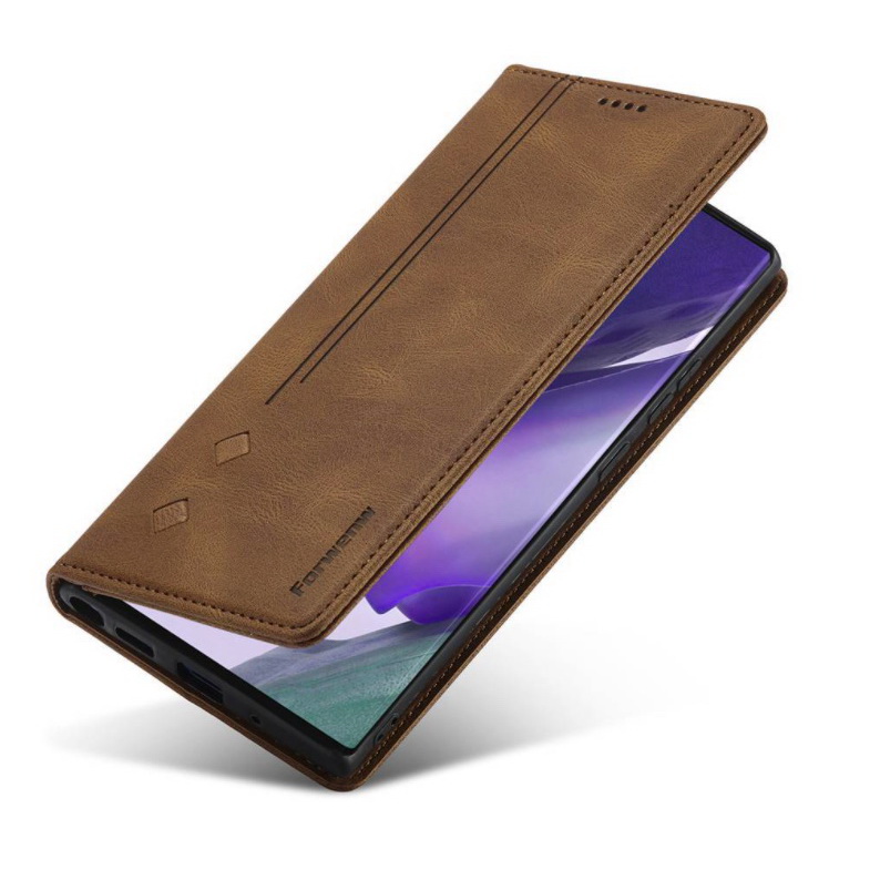 Case Samsung Galaxy Note 20 Ultra / Note 20 Ultra 5G #เคสฝาพับหนัง PU สไตล์กระเป๋าสตางค์พร้อมช่องใส่การ์ด Fashion Retro Card Slot Wallet Flip Cover PU Leather Phone Case