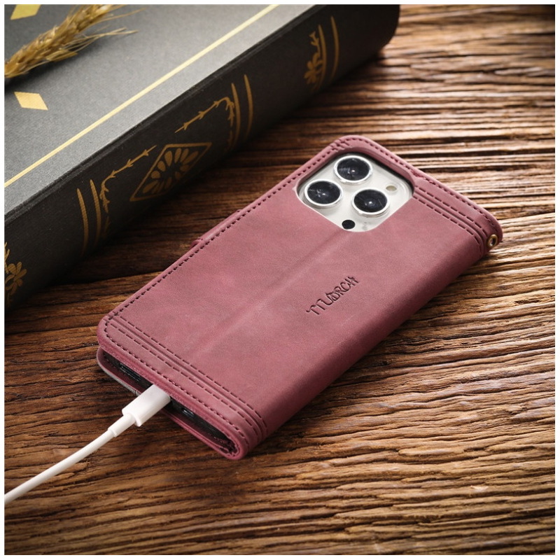 เคส iPhone 11 Pro Max #เคสฝาพับ หนัง PU มีช่องใส่บัตร