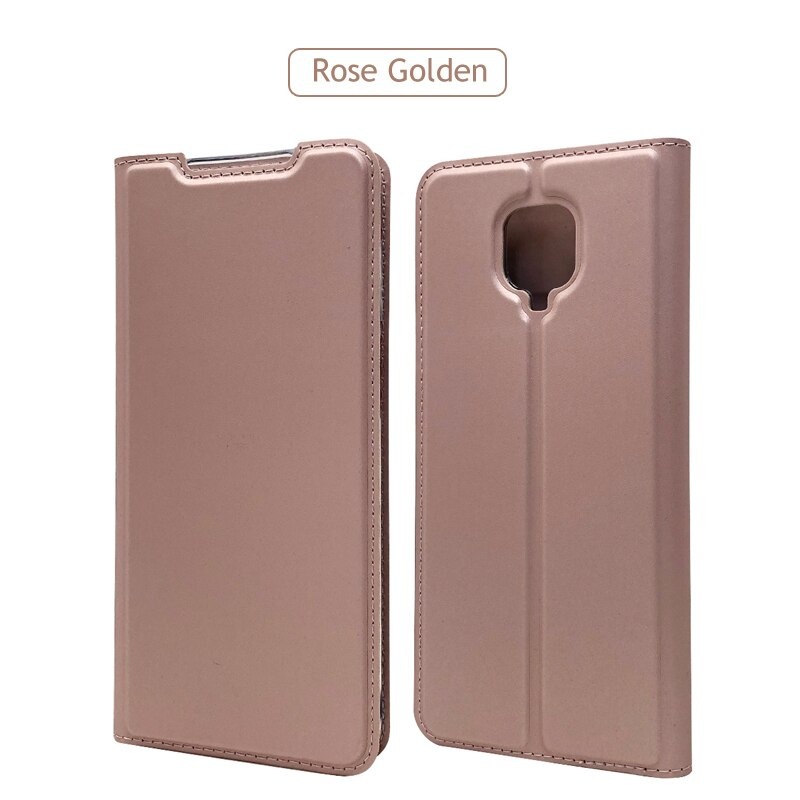 Case Redmi Note 9 Pro/Redmi Note 9S #เคสแบบฝาพับหนัง PU Magnetic Adsorption Stand Leather Card Holder