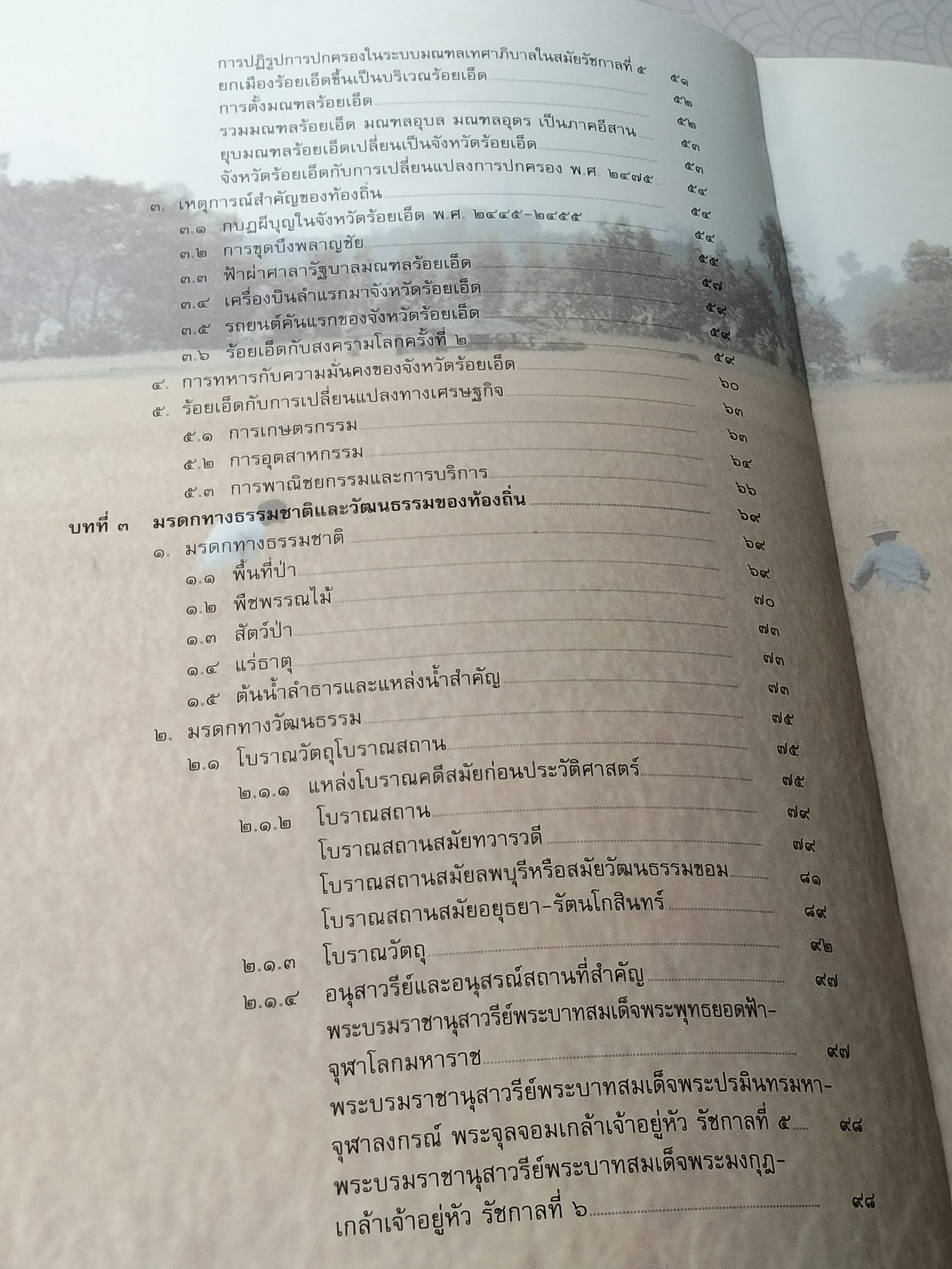 วัฒนธรรม พัฒนาการทางประวัติศาสตร์ เอกลักษณ์และภูมิปัญญา จังหวัดร้อยเอ็ด