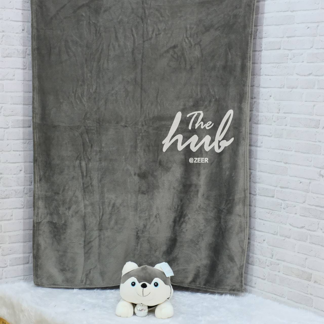 ตุ๊กตาหมอนผ้าห่ม ไซบีเรียนฮัสกี้