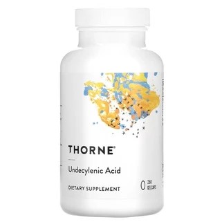 (Pre Order) Thorne Research® Undecylenic Acid 250 mg 250 Gelcaps กรดอันเดซิเลนิก ช่วยรักษาสมดุลของจุลินทรีย์ในลำไส้และช่องคลอด