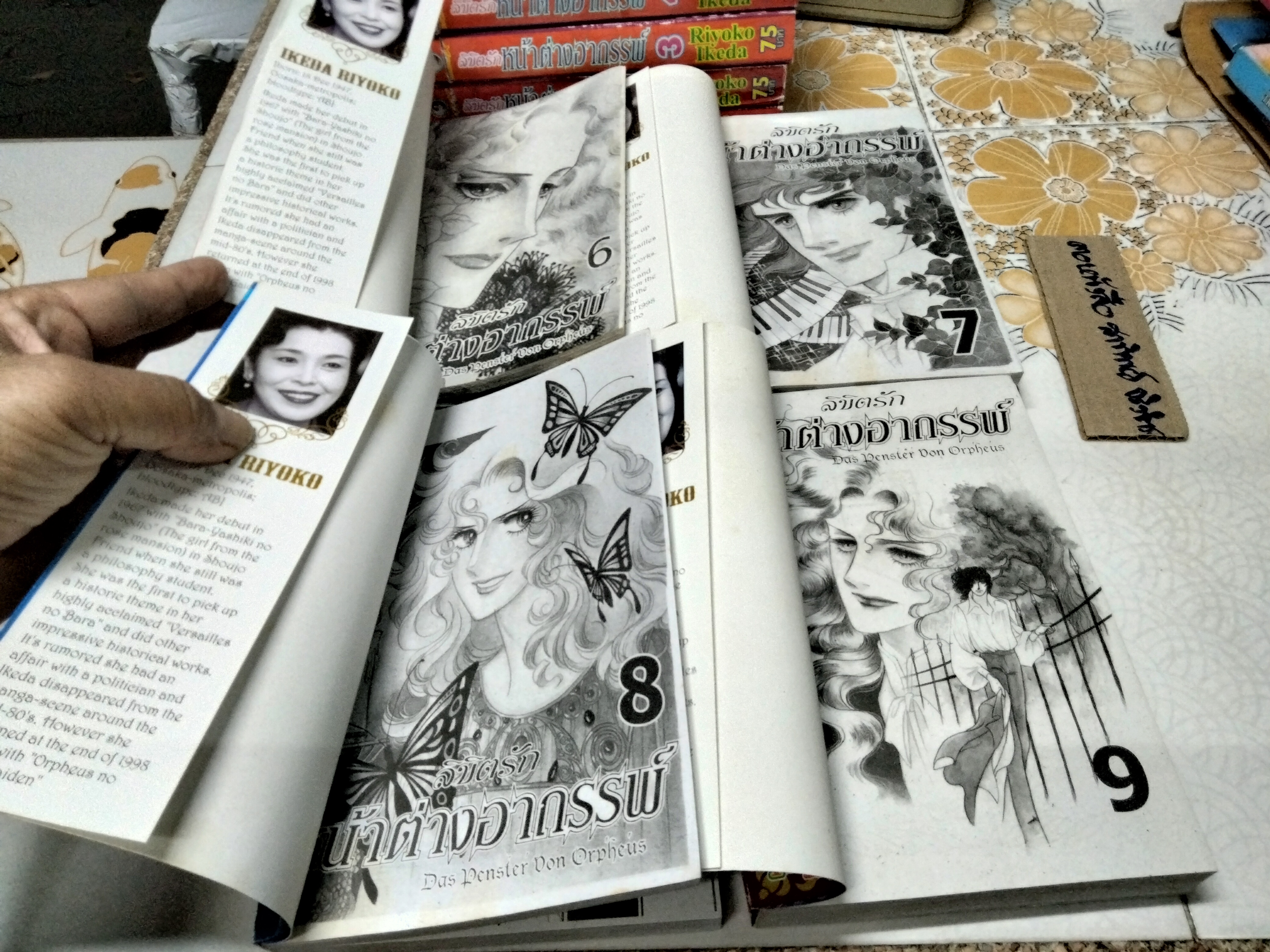 ลิขิตรัก หน้าต่างอาถรรพ์ ผลงานของ ริโยโกะ อิเคดะ ผู้วาดกุหลาบแวร์ซายส์ ครบชุด 9 เล่มจบ ,หนังสือการ์ตูน