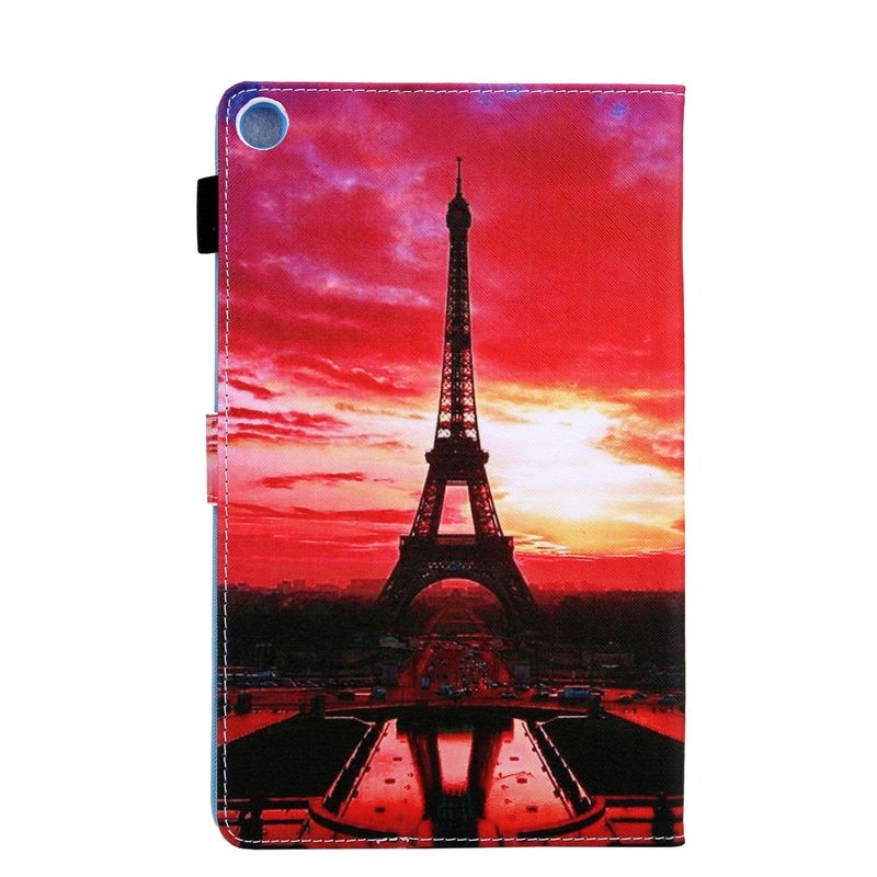 เคส Samsung Galaxy Tab A7 Lite 8.7" (T220,T225) #เคสฝาพับหนัง PU พิมพ์ลาย Pattern Printing Stand Leather