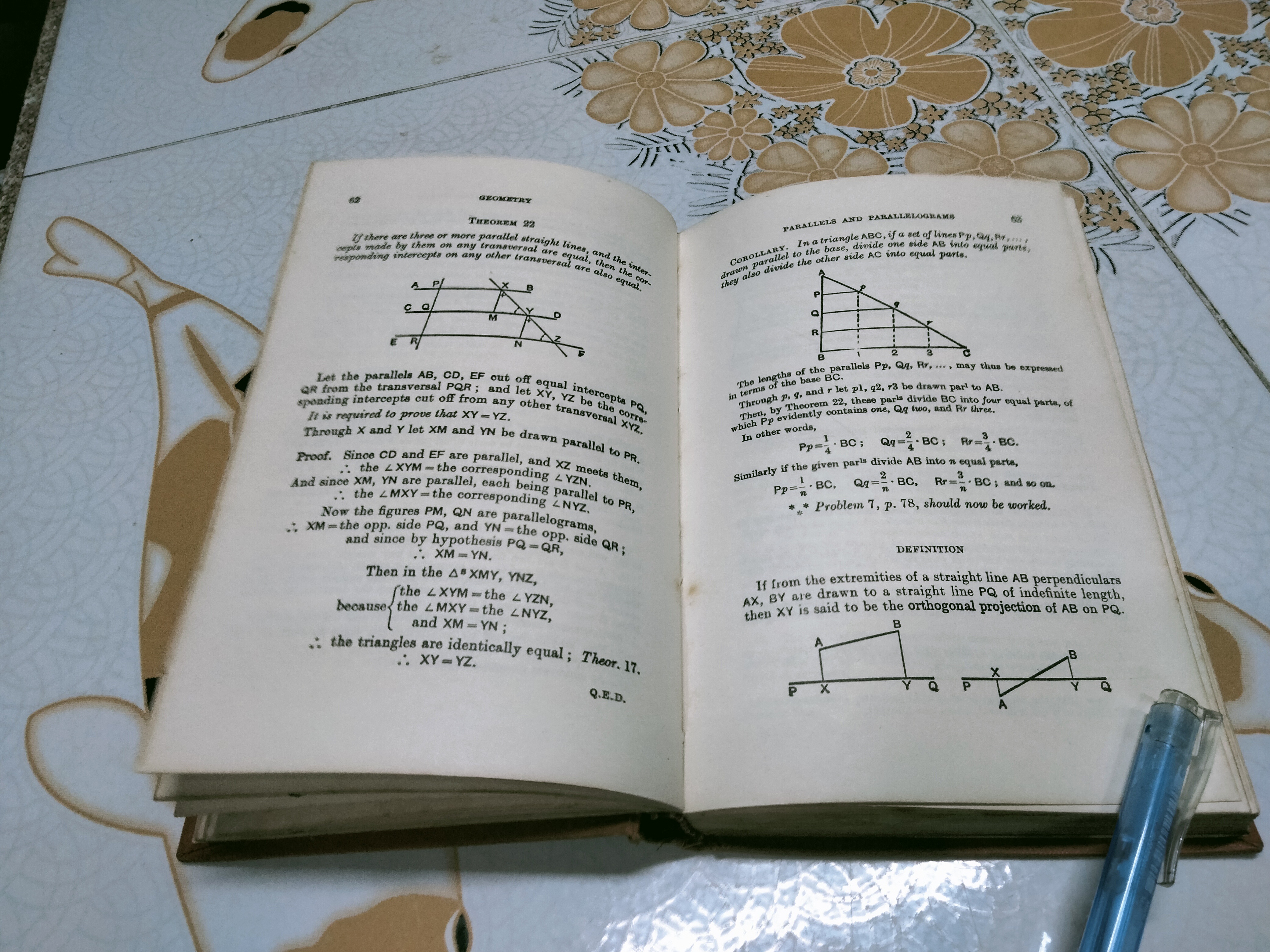 A SCHOOL GEOMETRY PARTS I-VI by HALL & STEVENS (ท.ว.พ.) มือสอง ปกแข็ง