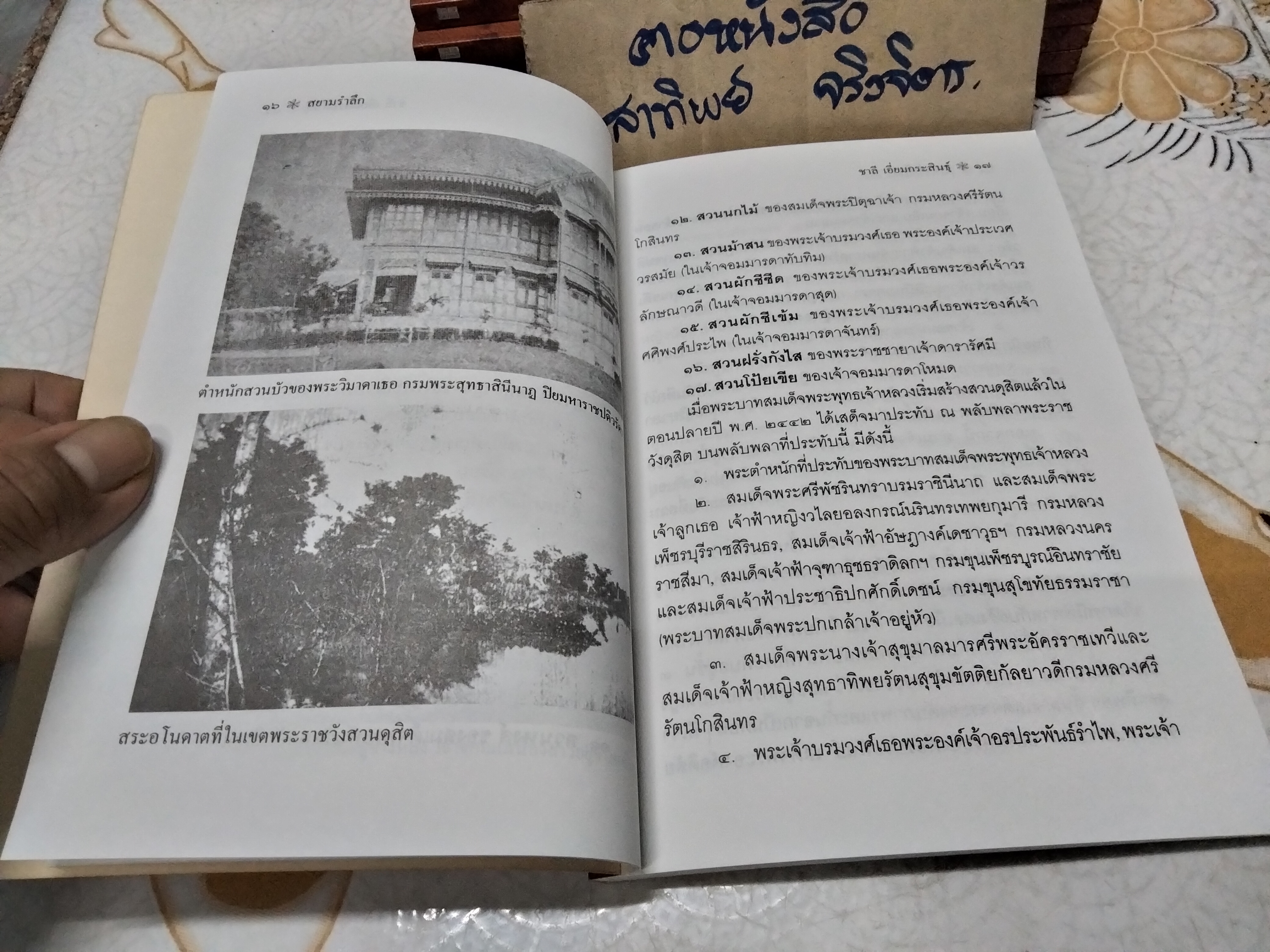 สยามรำลึก โดย ชาลี เอี่ยมกระสินธุ์ พิมพ์ปี พ.ศ.2540