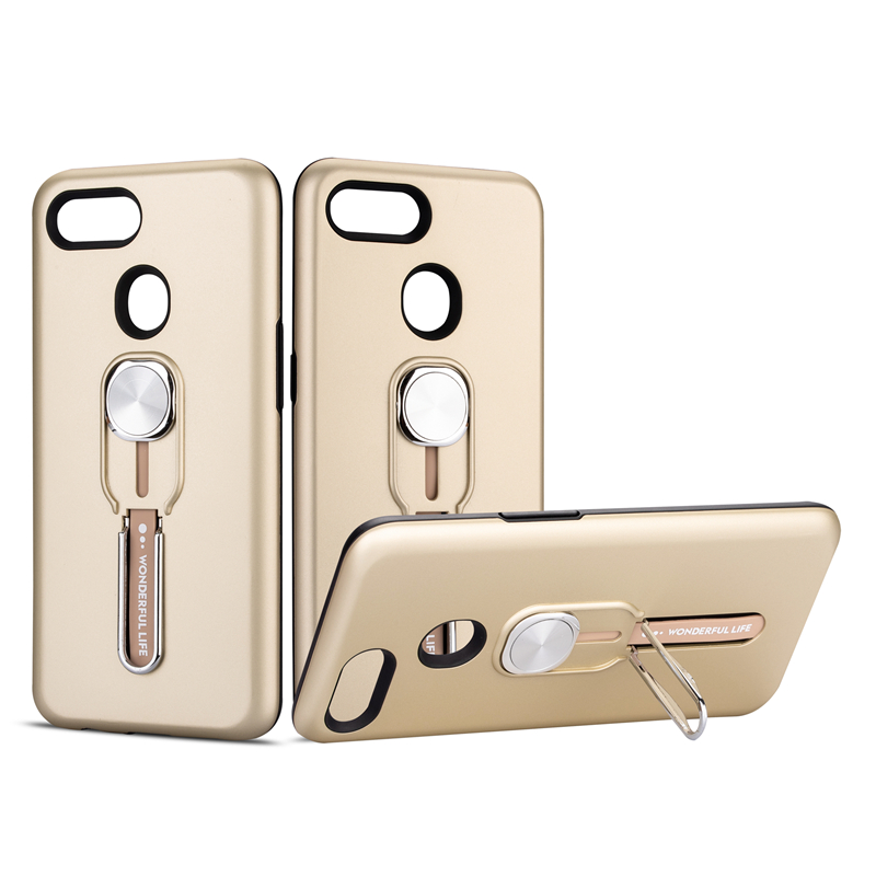 Case Oppo A7 / A5s / AX5s #เคสฝาหลังมีแหวนสวมนิ้วแม่เหล็ก Magnetic Finger Ring Kickstand Phone Cover