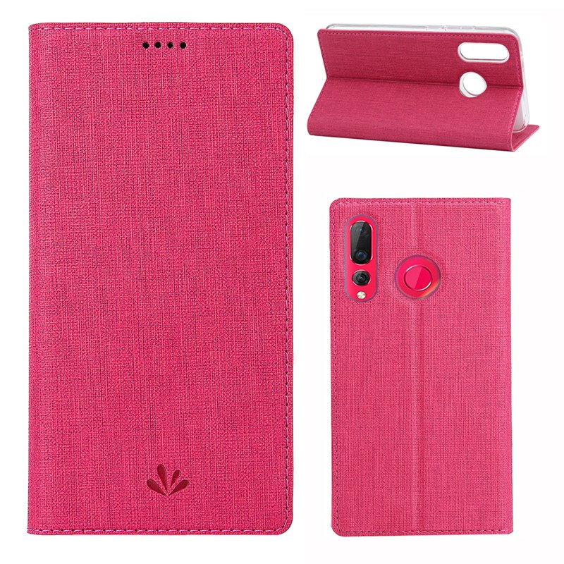 Case Huawei nova 4 #เคสฝาพับหนัง PU VILI DMX Cross Texture Leather คุณภาพดีราคาถูก