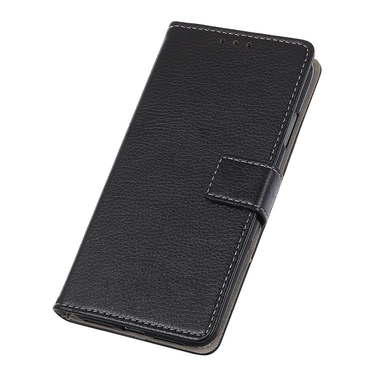 เคส Samsung Galaxy A70 #เคสฝาพับแบบกระเป๋าสตางค์หนัง PU ผิวลิ้นจี่ Litchi Grain Wallet