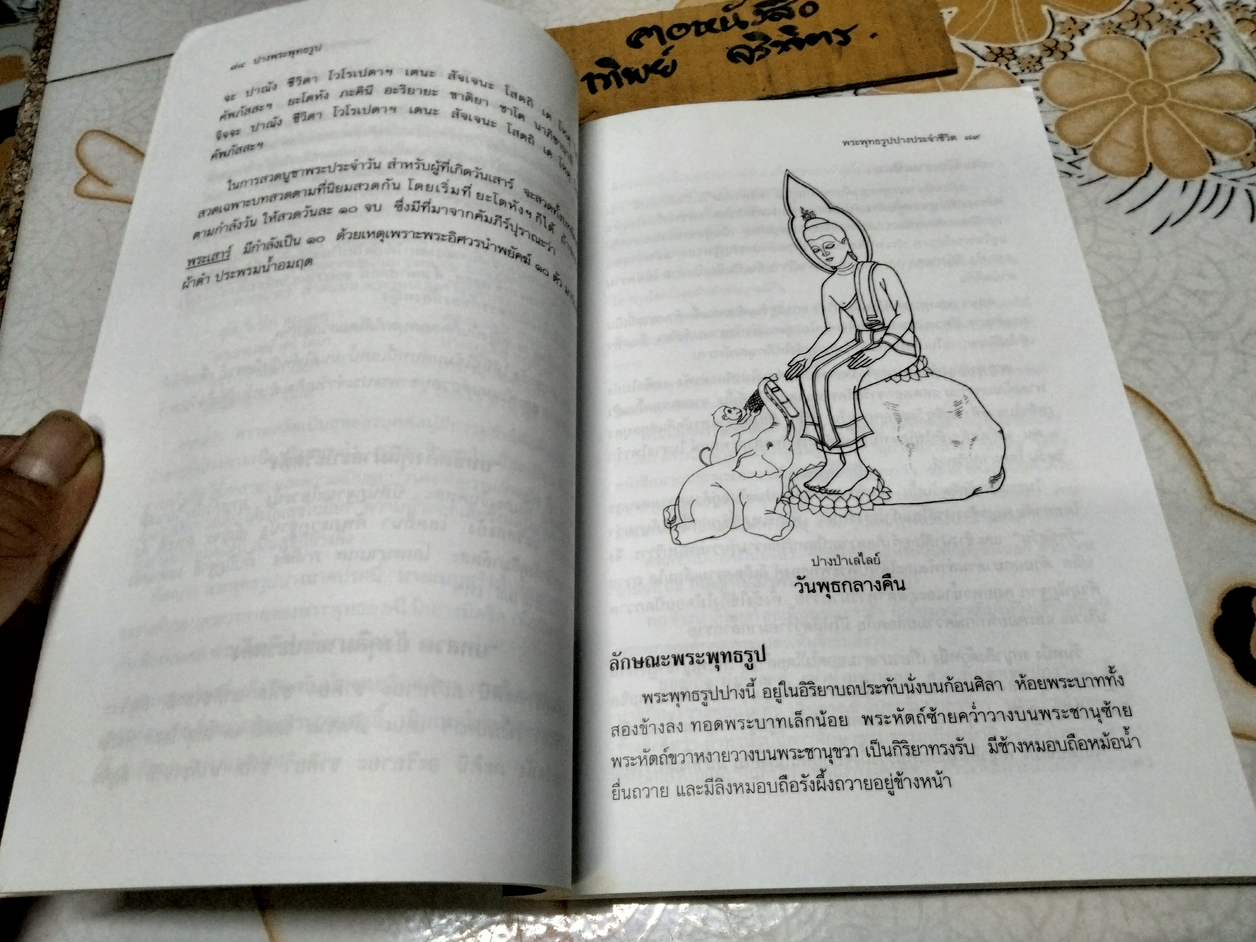 ปางพระพุทธรูป เรียบเรียงโดย สมพร ไชยภูมิธรรม พิมพ์ พ.ศ.2543