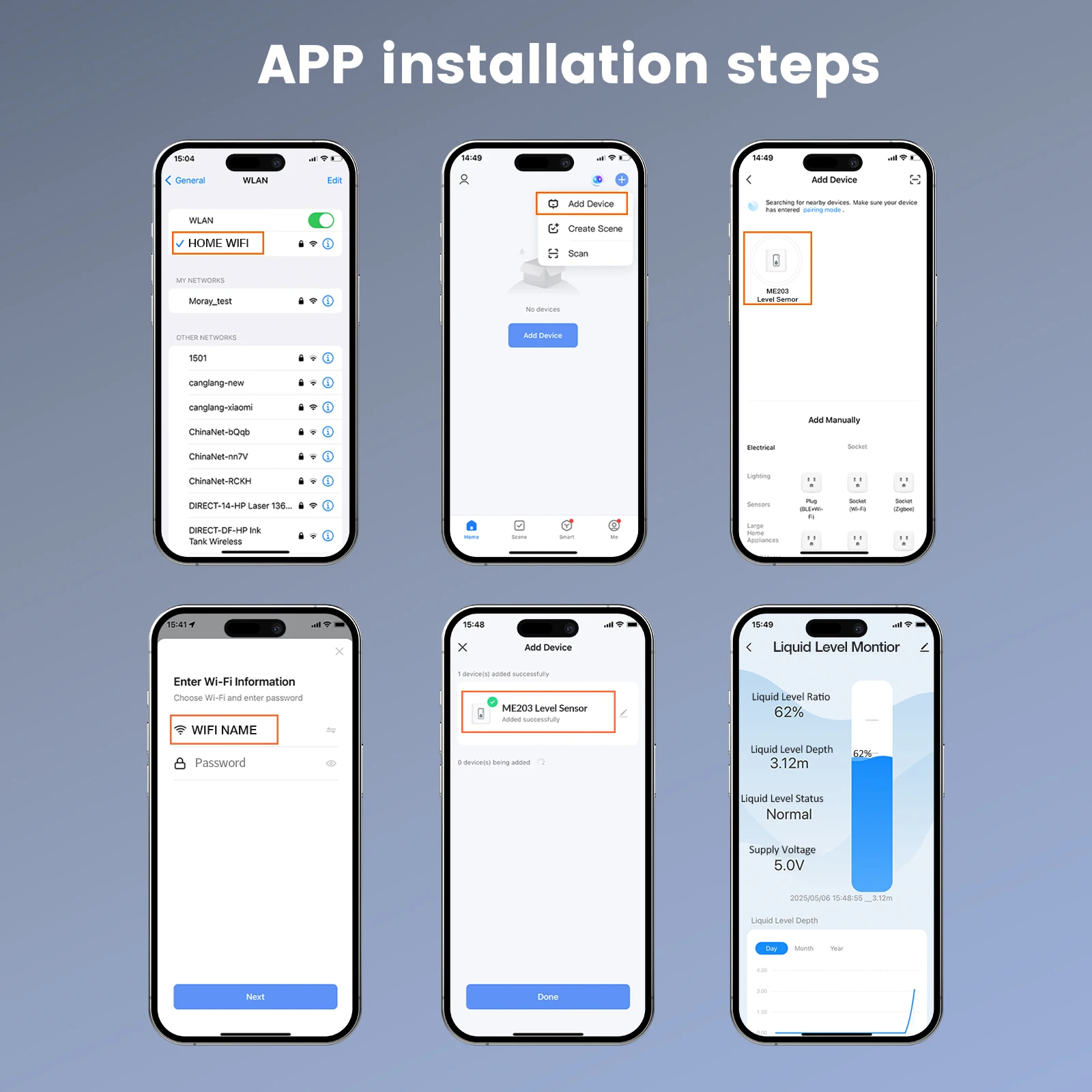 เซ็นเซอร์วัดระดับน้ำในถังสูง 0-10 m พร้อมแอพพลิเคชั่น ทำงานร่วมกับ Google Alexa, Assistance