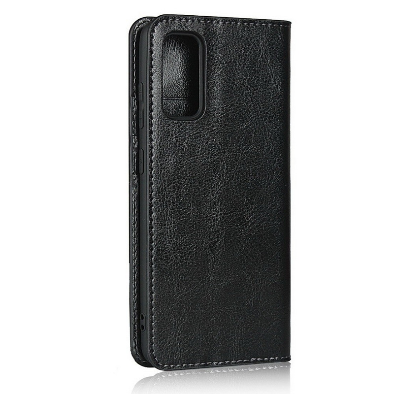 Case Samsung Galaxy S20 FE/S20 FE 5G #เคสฝาพับหนังแท้แบบกระเป๋าสตางค์คุณภาพดี Crazy Horse Genuine Leather Cover