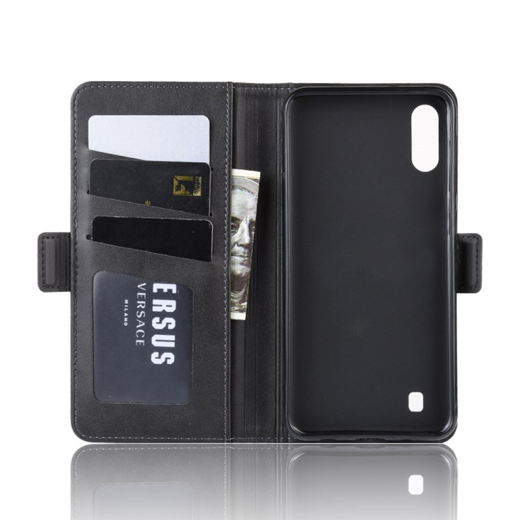 Case Samsung Galaxy A10 #เคสฝาพับหนังแยกสไตล์กระเป๋าสตางค์แถบปิดแม่เหล็ก Magnet Adsorption Split Leather Wallet