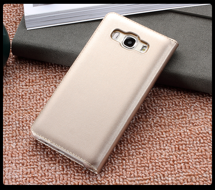 เคส Samsung Galaxy J7 (2016) #เคสฝาพับ 2 ช่องวิว Double Window Leather คุณภาพดี