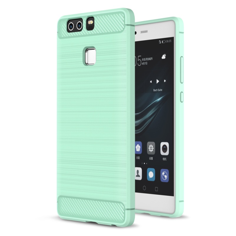 Case Huawei P9 #เคสฝาหลังคาร์บอนไฟเบอร์ TPU