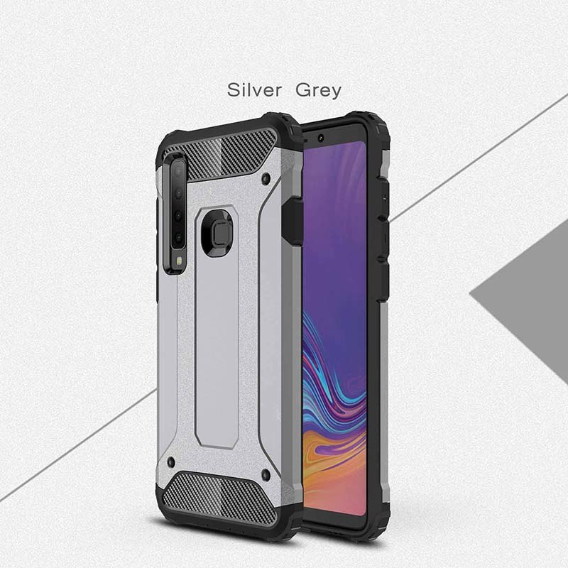 เคส Samsung Galaxy A9 (2018) #เคสฝาหลังเกราะป้องกัน ไฮบริด พลาสติก+TPU
