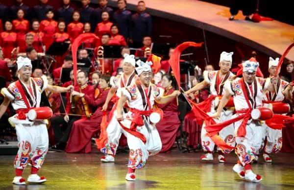 กลองฟ้อนรำจีน กลองเอว ฟ้อนรำกลองเอว 腰鼓 腰鼓舞 Waist Drum Chinese Waist Drum Dance