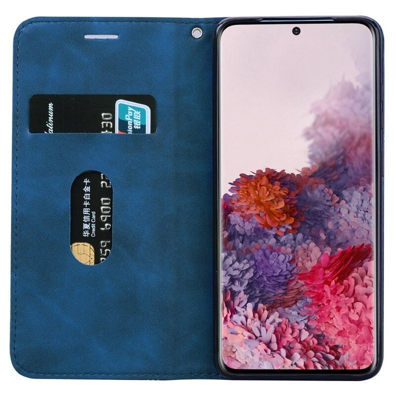 Case Samsung Galaxy S20 FE / S20 FE 5G #เคสฝาพับแบบกระเป๋าสตางค์ Magnetic Flip Wallet Bracket Leather Lattice TPU Phone Case