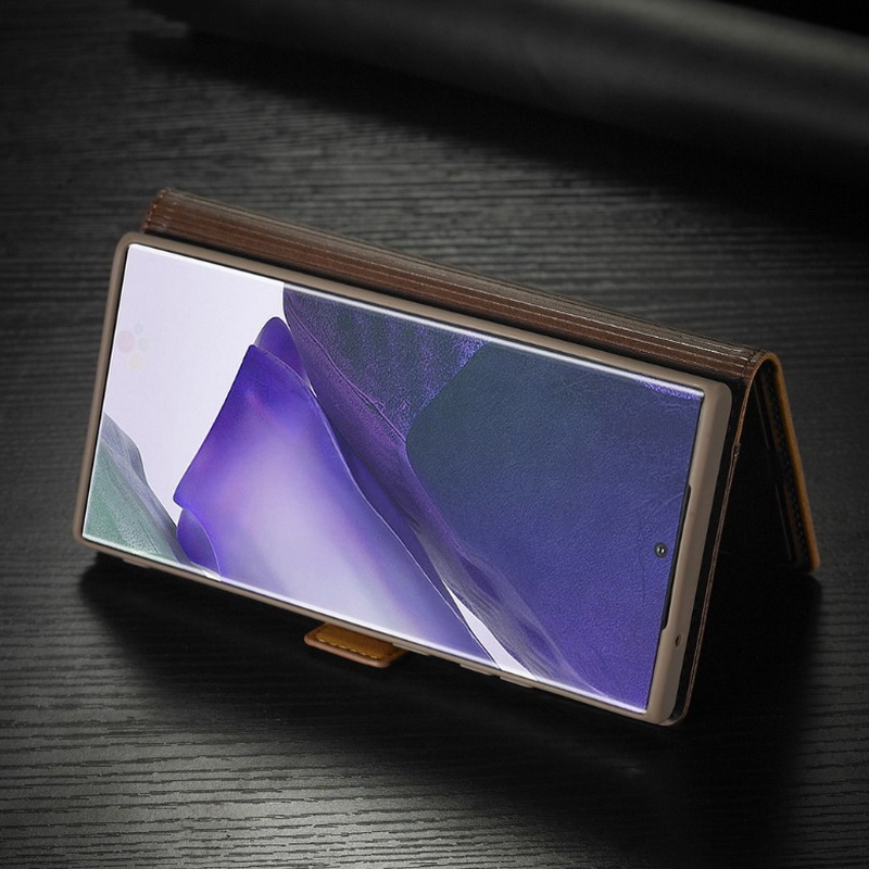 Case Samsung Galaxy Note 20 Ultra / Note 20 Ultra 5G #เคสฝาพับหนัง PU สไตล์กระเป๋าสตางค์พร้อมช่องใส่การ์ด Fashion Retro Card Slot Wallet Flip Cover PU Leather Phone Case