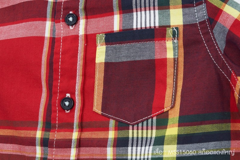 เสื้อลายสก็อตแดงใหญ่ เด็ก 1 ถึง 4 ขวบ