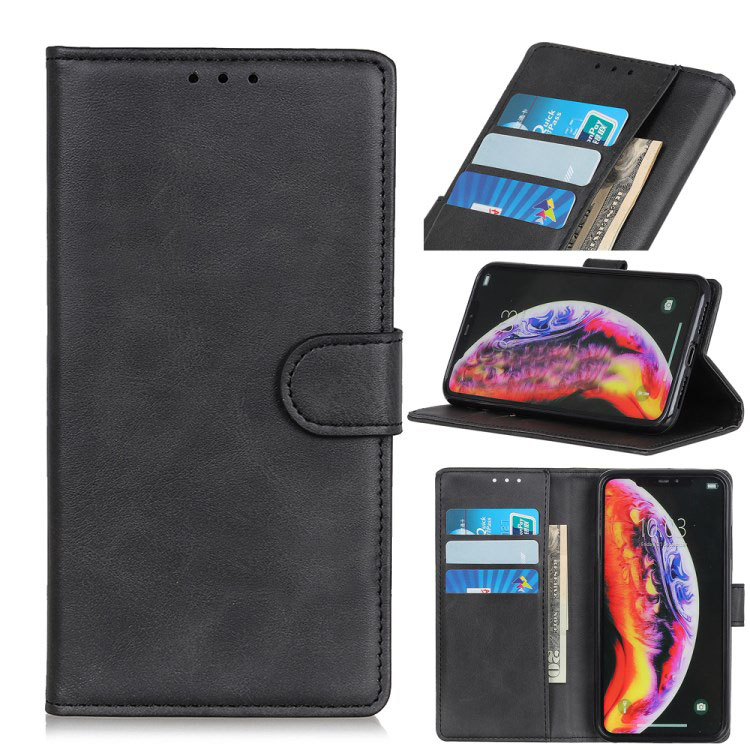 เคส Huawei Y5 (2019) #เคสฝาพับหนัง PU สไตล์กระเป๋าสตางค์ Matte PU Leather Wallet